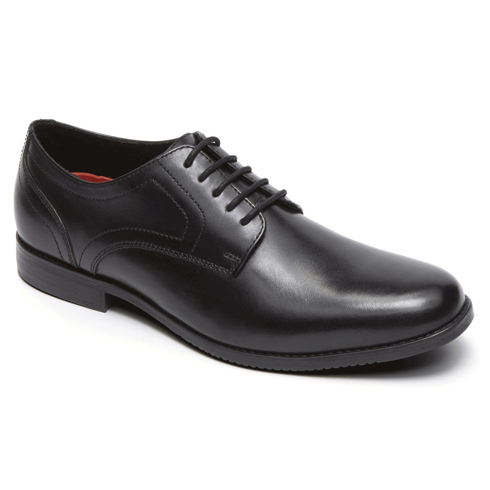 Oxfords Rockport Homem Pretas - Style Purpose Plain Toe - 69580PVGK